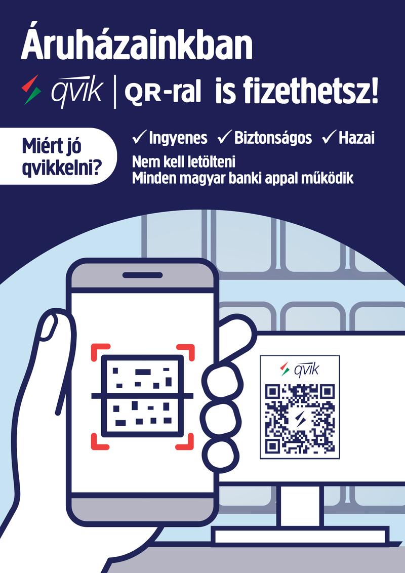 Új fizetési mód áruházainkban