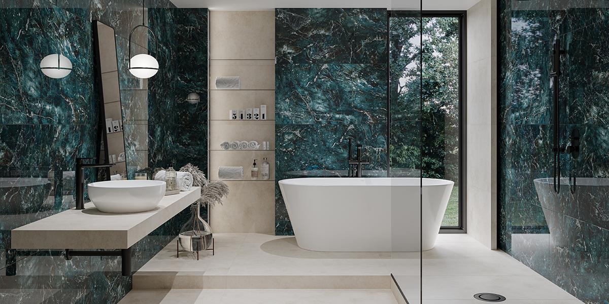 Cersanit Marble Blue gres burkolat